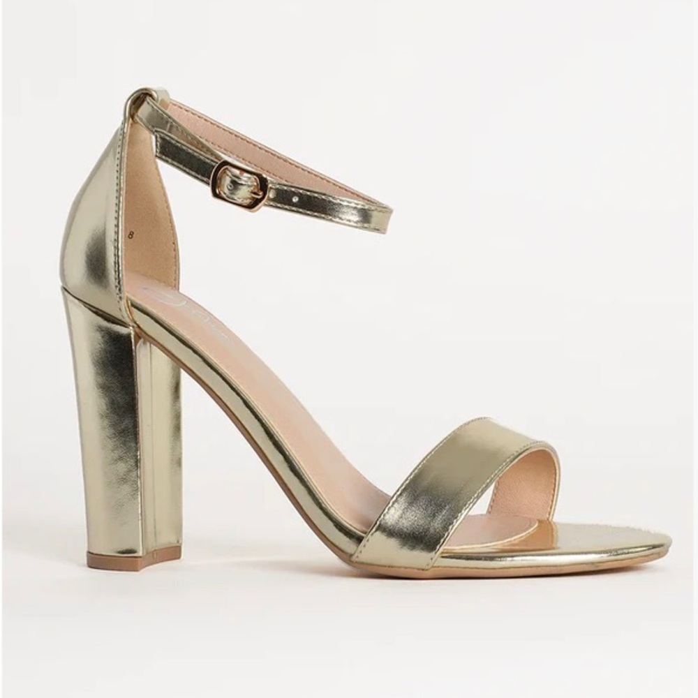 SOLD: J. ADAMS: SHIRELY ANKLE STRAP HIGH HEEL SANDALS